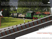 Tablet Screenshot of kohlebahnen.de